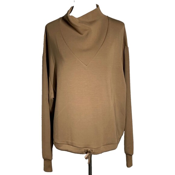 Varley Doublesoft Sweatshirt Funnel Neck Womens XL Bronze Betsy Sweat Oversized - Picture 1 of 10